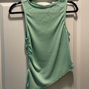 Wild Fable Light Green Textured Tank Top